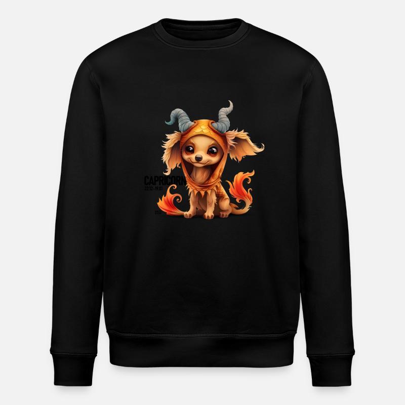 Steinbock Welpe - Stanley/Stella Unisex Bio-Sweatshirt ROLLER - Schwarz