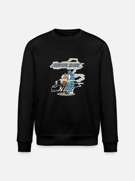 Augur says no - Stanley/Stella ROLLER Unisex Organic Sweatshirt - black