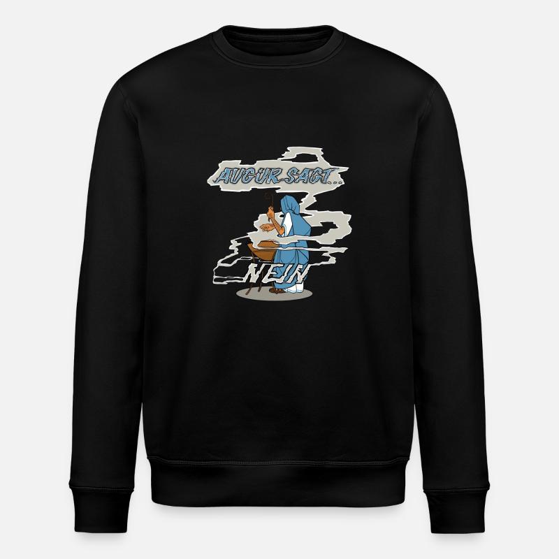 Augur dit non - Sweat bio ROLLER Stanley/Stella Unisexe - noir