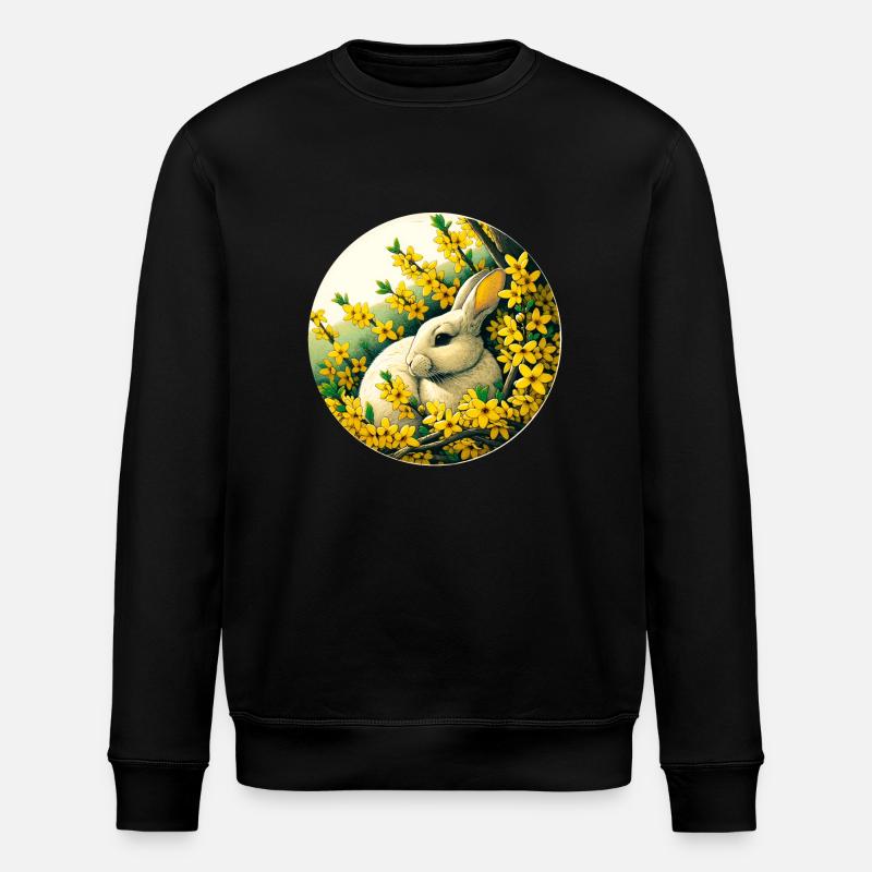 Lapin Lapin Forsythias - Sweat bio ROLLER Stanley/Stella Unisexe - noir