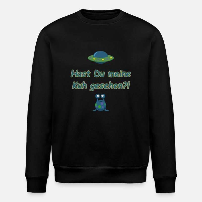 Meine Kuh gesehen - Stanley/Stella Unisex Bio-Sweatshirt ROLLER - Schwarz
