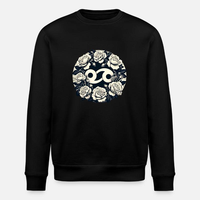 Krebs Tierkreiszeichen Symbol - Stanley/Stella Unisex Bio-Sweatshirt ROLLER - Schwarz