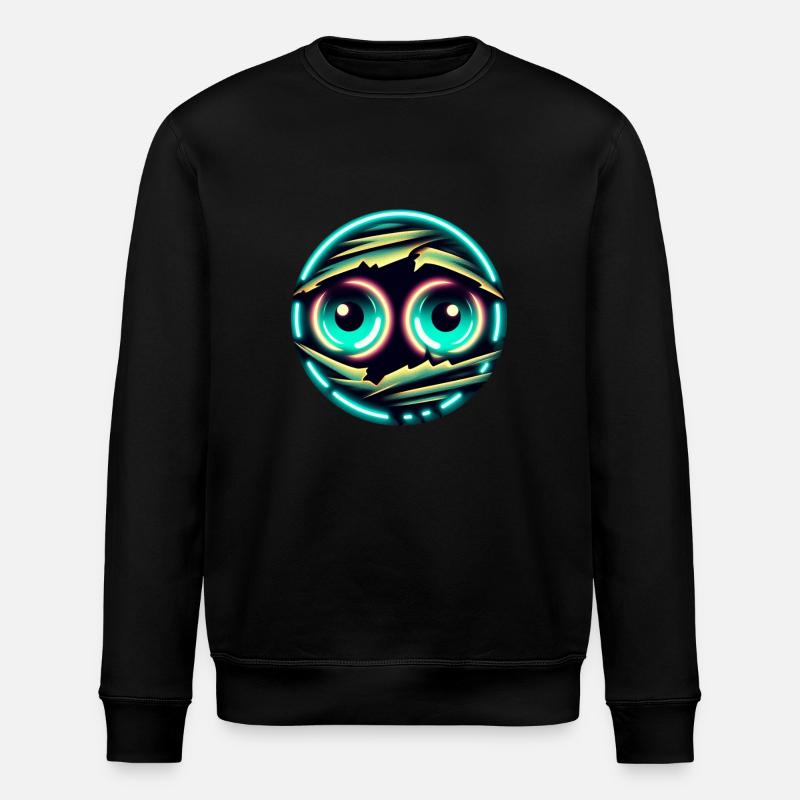 Yeux verts brillants - Sweat bio ROLLER Stanley/Stella Unisexe - noir