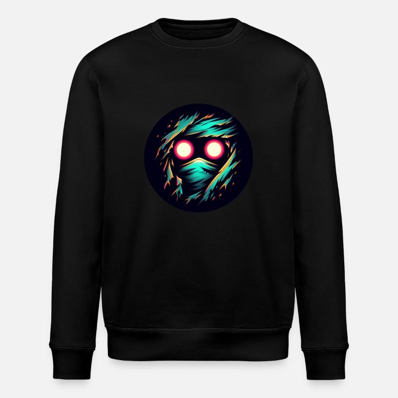 Leuchtender Beobachter - Stanley/Stella Unisex Bio-Sweatshirt ROLLER - Schwarz