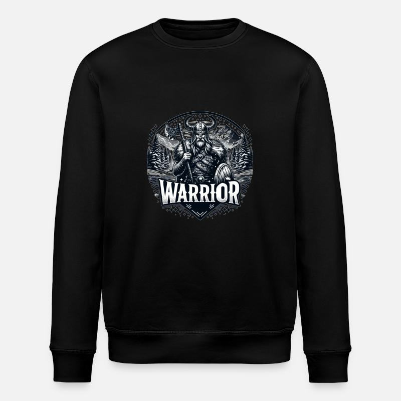 Geist des nordischen Kriegers - Stanley/Stella Unisex Bio-Sweatshirt ROLLER - Schwarz