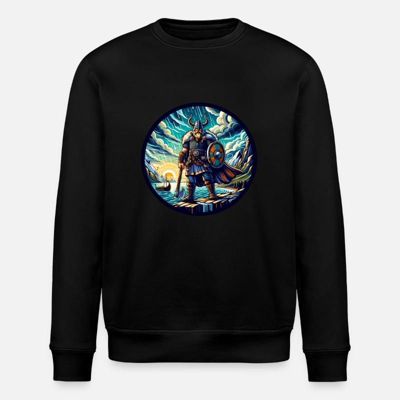 Viking nordique en mer - Sweat bio ROLLER Stanley/Stella Unisexe - noir
