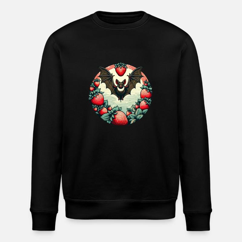 Bat Lovers - Stanley/Stella ROLLER Unisex Organic Sweatshirt - black