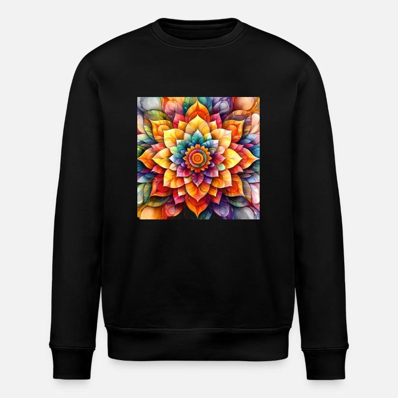 Mandala Time 2 - Stanley/Stella Unisex Bio-Sweatshirt ROLLER - Schwarz