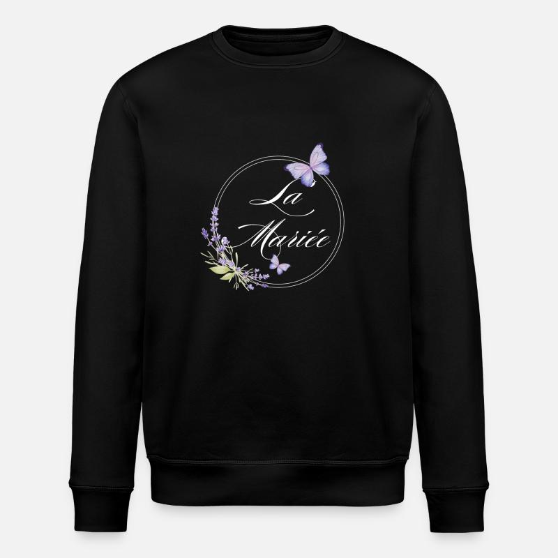 Der Braut-Schmetterling - Braut-Geschenkidee - Stanley/Stella Unisex Bio-Sweatshirt ROLLER - Schwarz