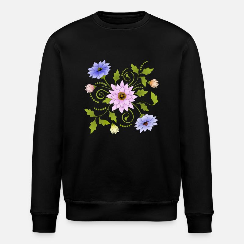 Fleur - Sweat bio ROLLER Stanley/Stella Unisexe - noir