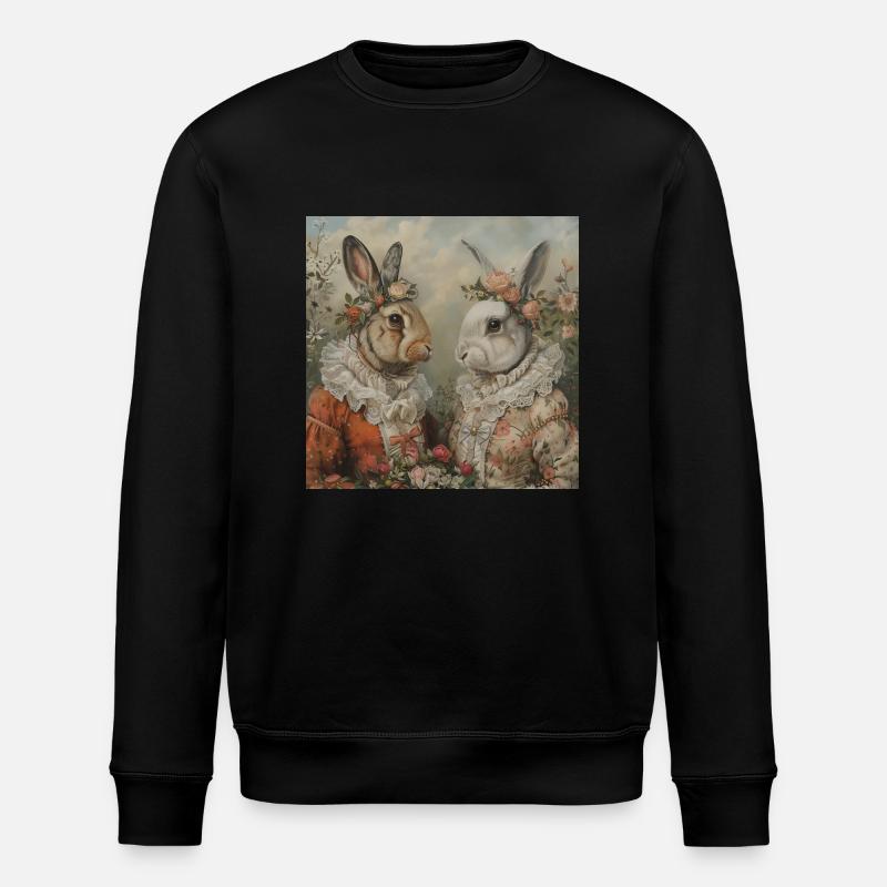 Lapin de Pâques - Sweat bio ROLLER Stanley/Stella Unisexe - noir