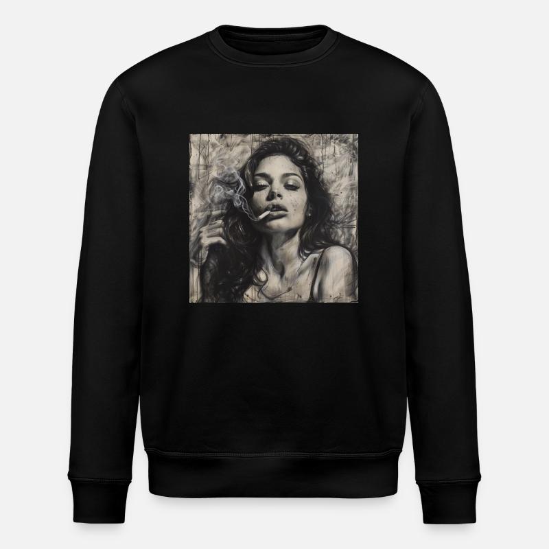 Fumée - Sweat bio ROLLER Stanley/Stella Unisexe - noir