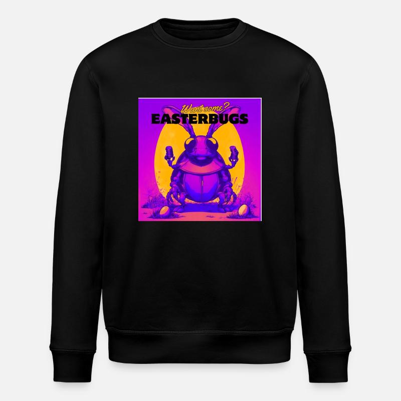 Osterwünsche - Stanley/Stella Unisex Bio-Sweatshirt ROLLER - Schwarz