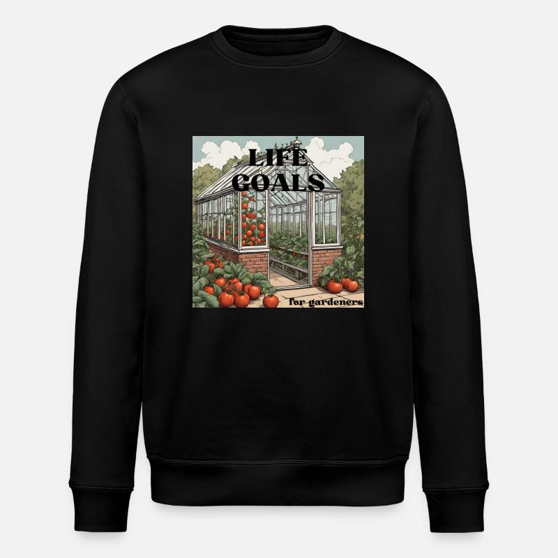 life goals - Gewächshaus - Stanley/Stella Unisex Bio-Sweatshirt ROLLER - Schwarz