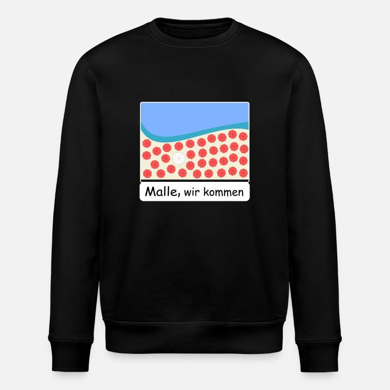 Malle, here we come - Stanley/Stella ROLLER Unisex Organic Sweatshirt - black
