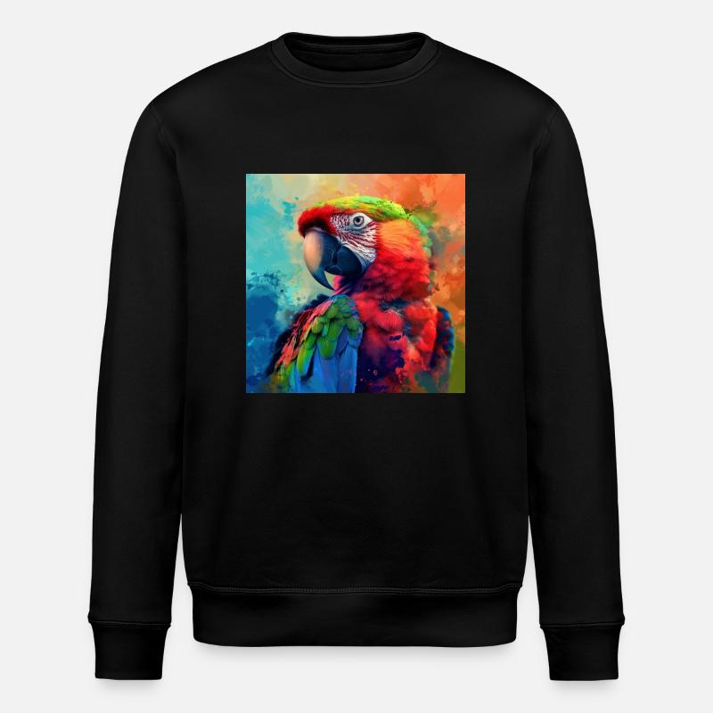 Perroquet - Sweat bio ROLLER Stanley/Stella Unisexe - noir