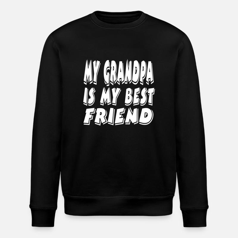 Grandfather - Stanley/Stella ROLLER Unisex Organic Sweatshirt - black