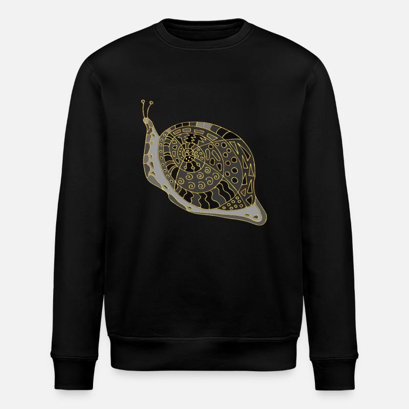 Snail - Stanley/Stella ROLLER Unisex Organic Sweatshirt - black