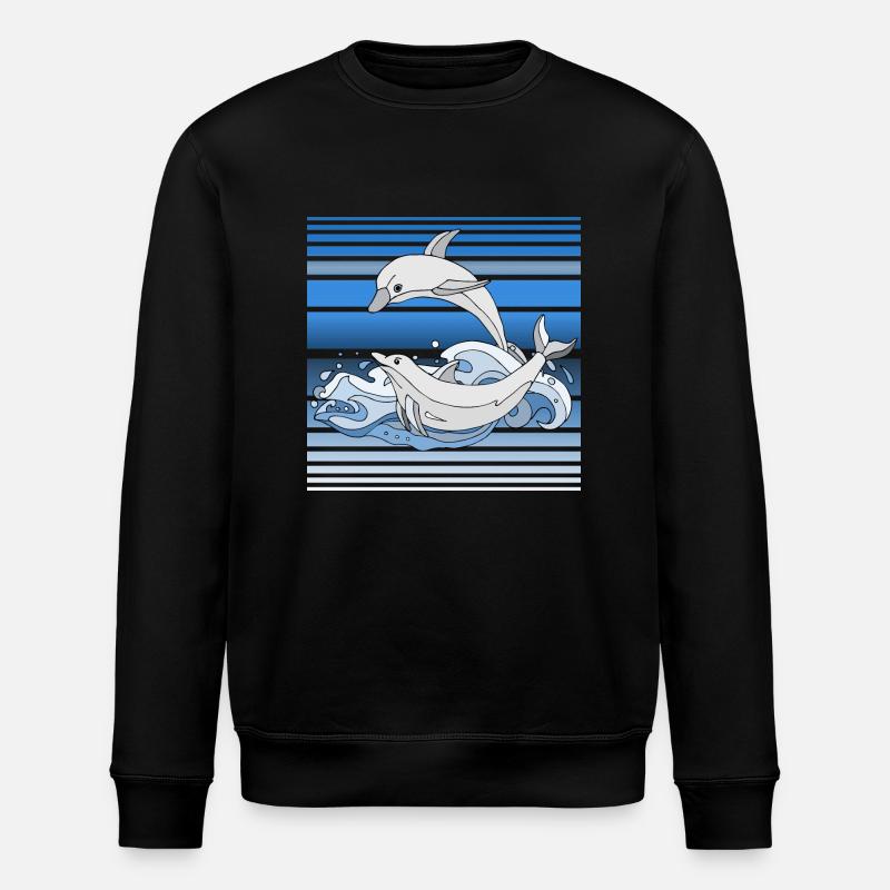 Dauphins - Sweat bio ROLLER Stanley/Stella Unisexe - noir