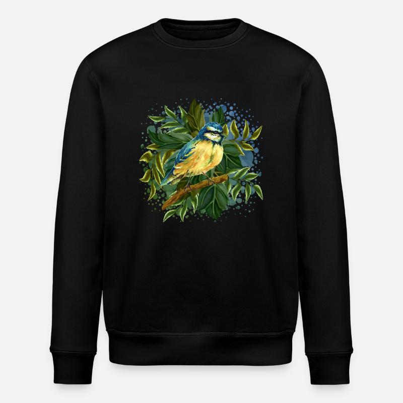 Bunter Vogel - Stanley/Stella Unisex Bio-Sweatshirt ROLLER - Schwarz
