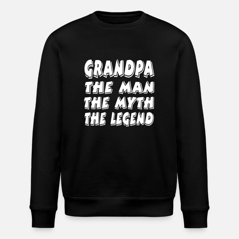 Grand-père - Sweat bio ROLLER Stanley/Stella Unisexe - noir