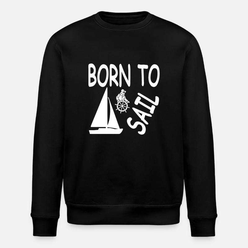 Sail - Stanley/Stella ROLLER Unisex Organic Sweatshirt - black