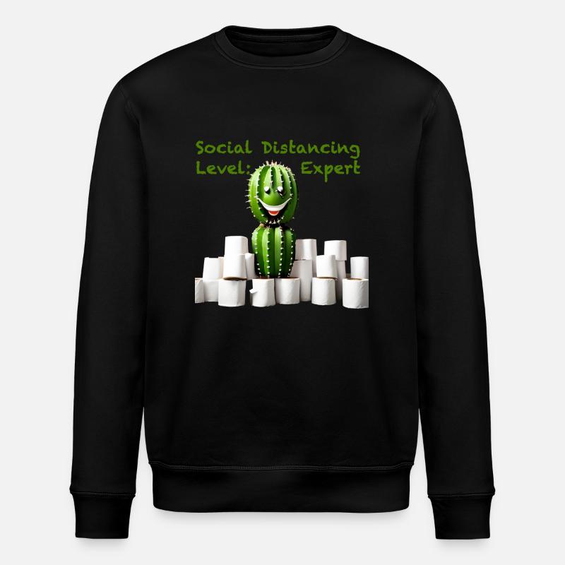 Social Distancing Level Expert - Stanley/Stella Unisex Bio-Sweatshirt ROLLER - Schwarz