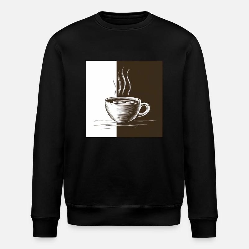 L’heure du café - Sweat bio ROLLER Stanley/Stella Unisexe - noir