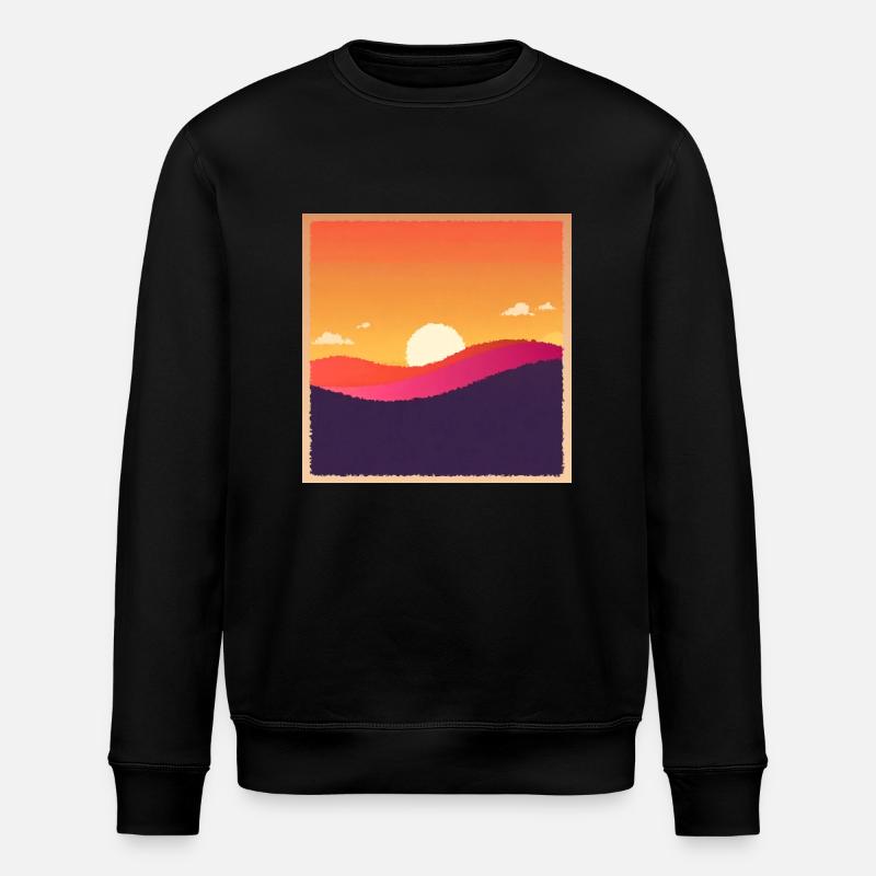 Coucher et lever du soleil - Sweat bio ROLLER Stanley/Stella Unisexe - noir