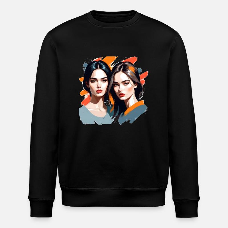 MADFOXX - Beautiful Girls - Stanley/Stella Unisex Bio-Sweatshirt ROLLER - Schwarz
