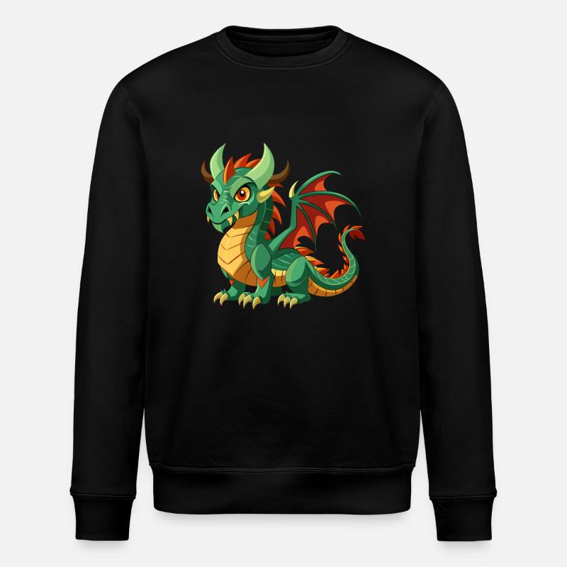 Drache - Stanley/Stella Unisex Bio-Sweatshirt ROLLER - Schwarz