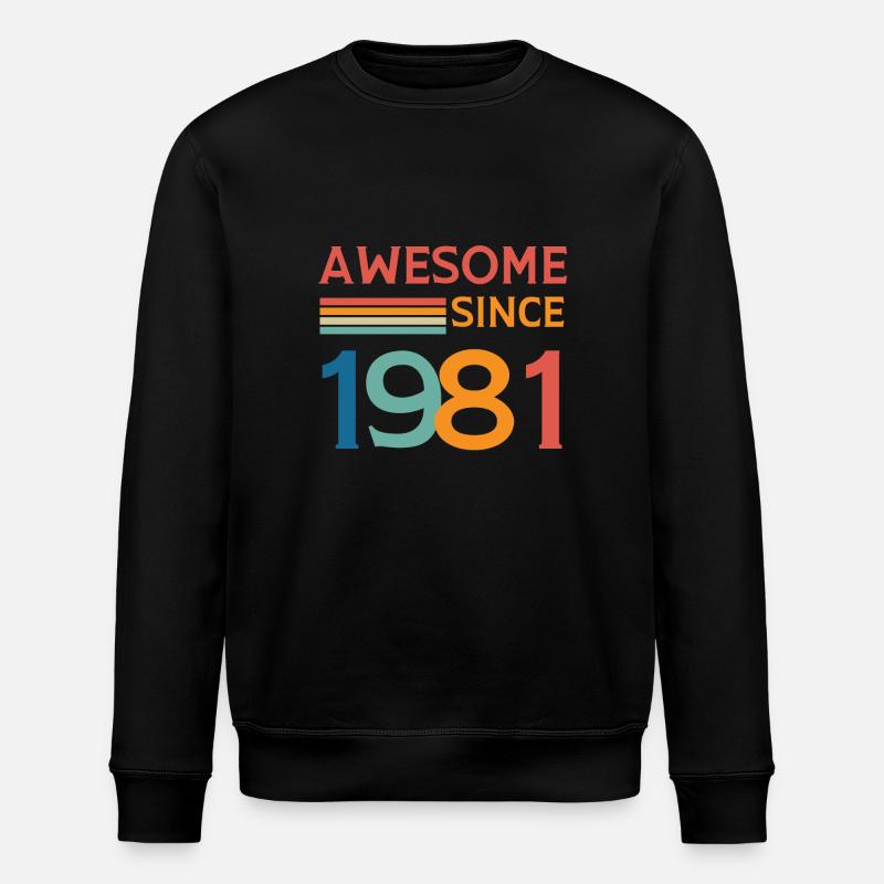 Awesome since 1981 - Sweat bio ROLLER Stanley/Stella Unisexe - noir