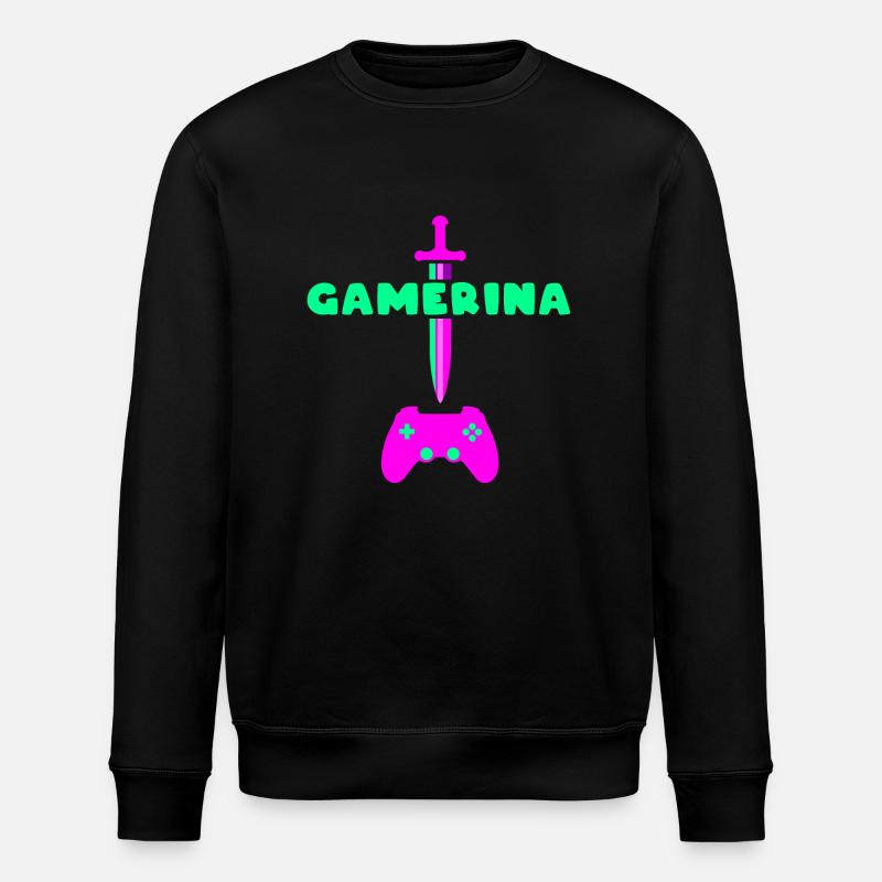 Gamerina # 2 - Stanley/Stella Unisex Bio-Sweatshirt ROLLER - Schwarz