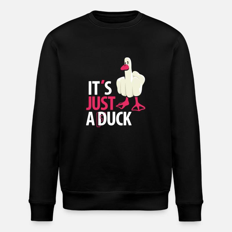 Its just a duck - Sweat bio ROLLER Stanley/Stella Unisexe - noir