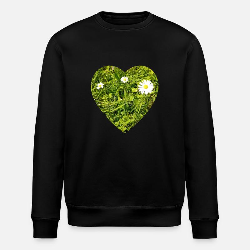 Gänseblume - Stanley/Stella Unisex Bio-Sweatshirt ROLLER - Schwarz