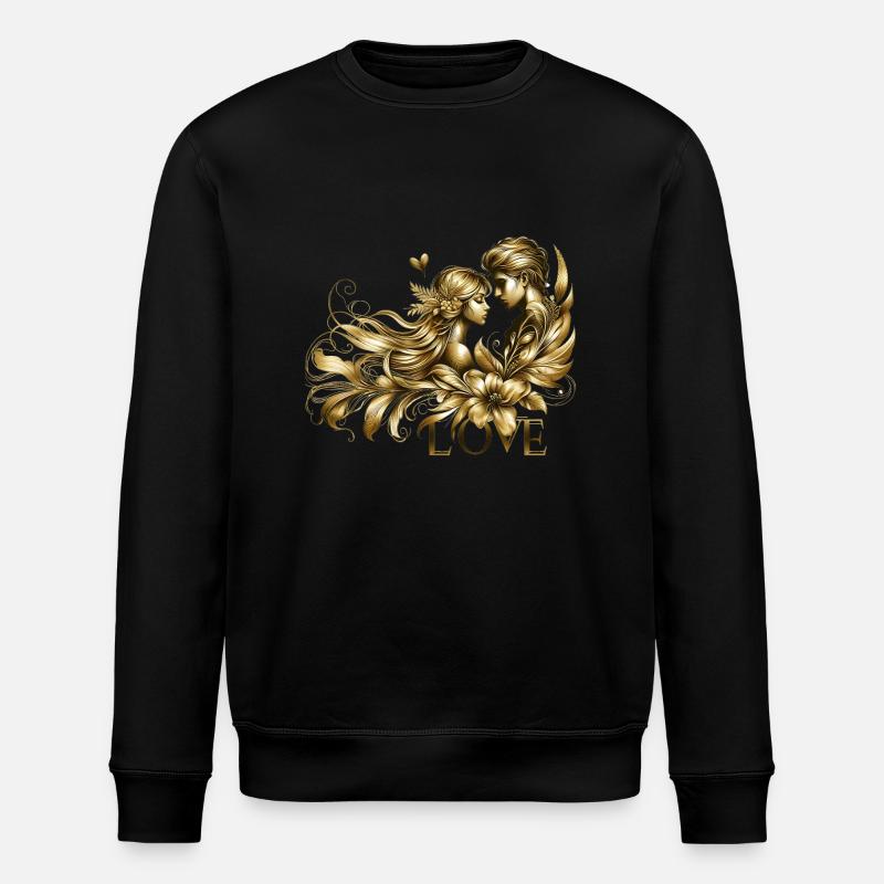 Liebe - Stanley/Stella Unisex Bio-Sweatshirt ROLLER - Schwarz