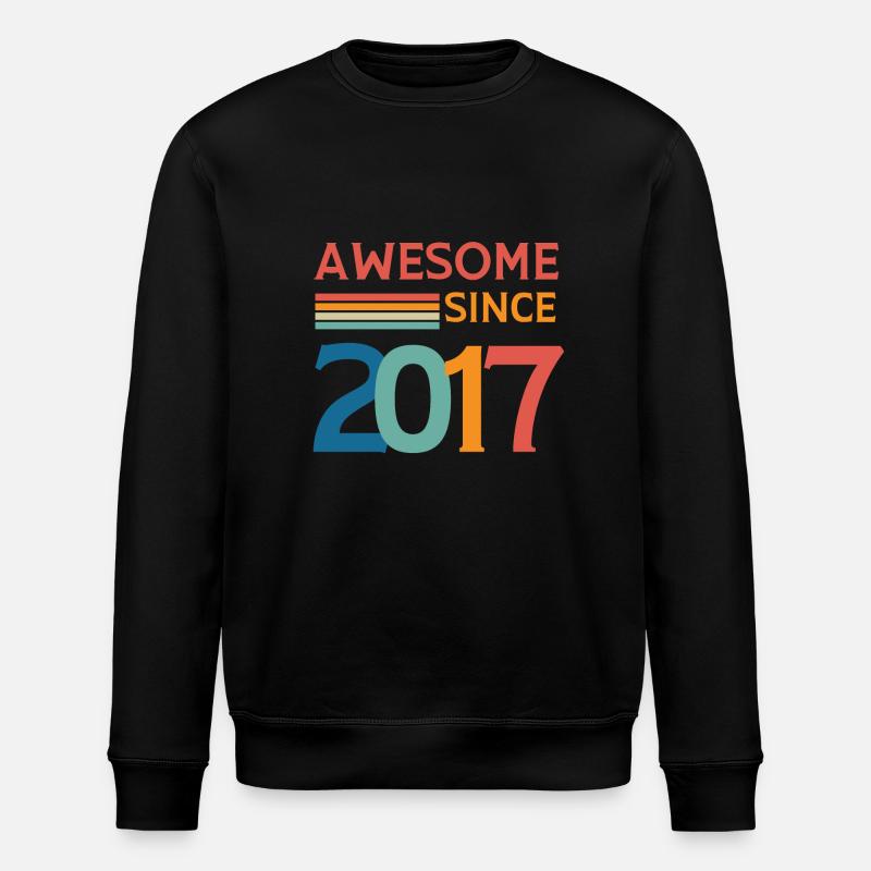 Großartig seit 2017 - Stanley/Stella Unisex Bio-Sweatshirt ROLLER - Schwarz