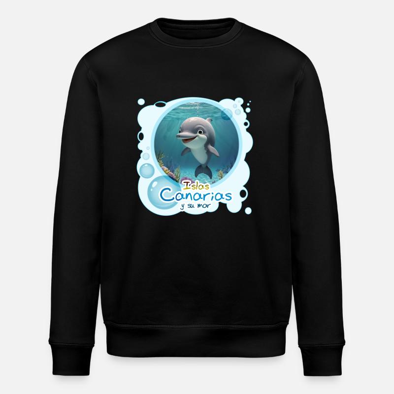 Delfin - Stanley/Stella Unisex Bio-Sweatshirt ROLLER - Schwarz