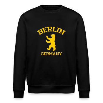 Berlin - Germany - Berliner Bär - Stanley/Stella Unisex Bio-Sweatshirt ROLLER - Schwarz - Vorne - Nik (191cm)