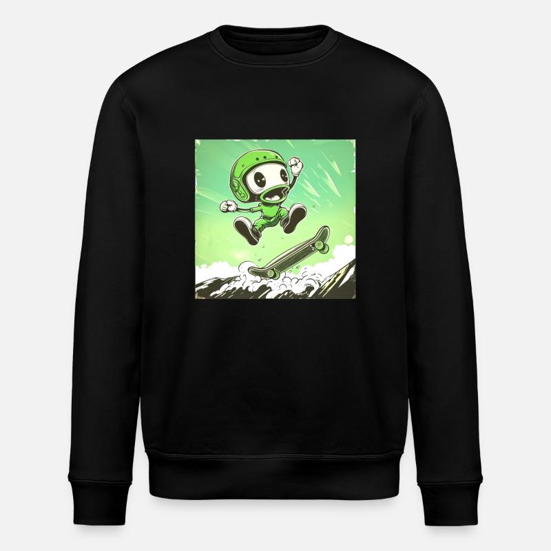 Skully Pete - Stanley/Stella Unisex Bio-Sweatshirt ROLLER - Schwarz