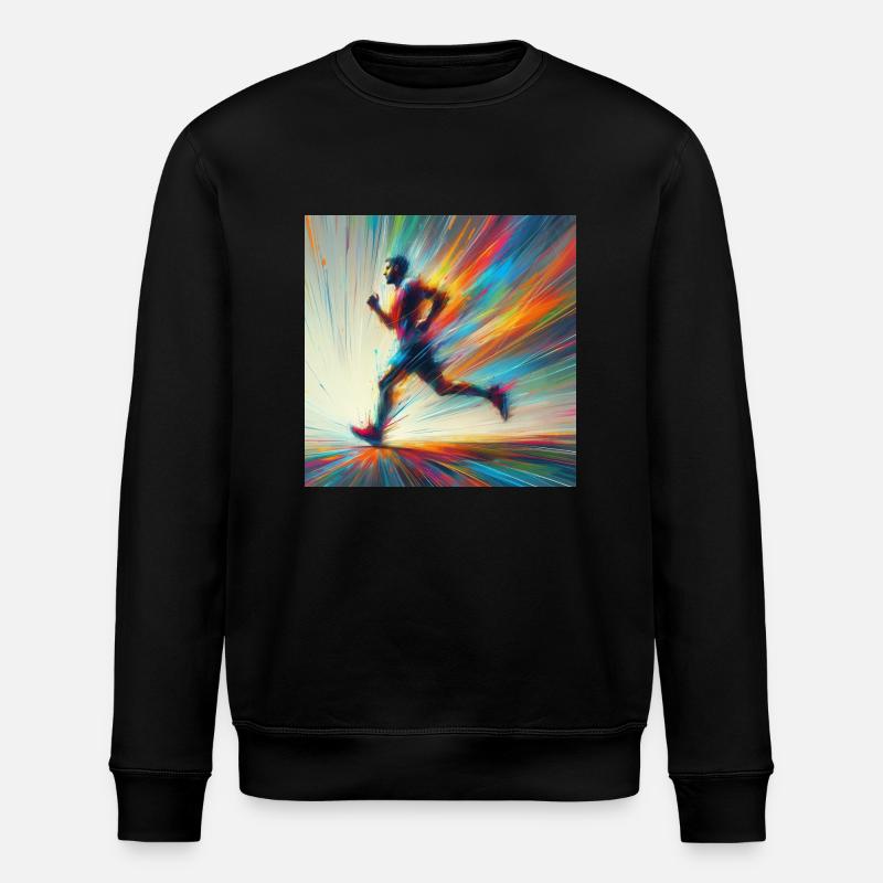 Running Man 3 - Stanley/Stella ROLLER Unisex Organic Sweatshirt - black