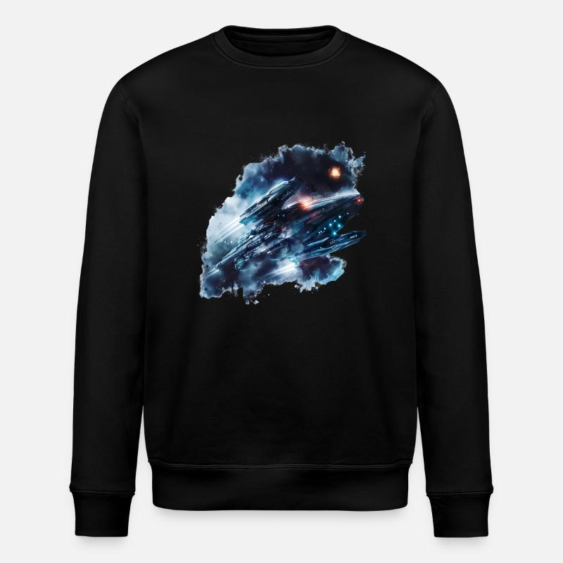 Diplomatic missions in space - Stanley/Stella ROLLER Unisex Organic Sweatshirt - black