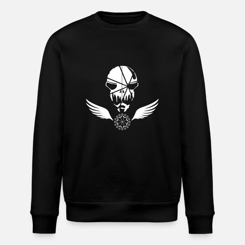 T-shirt Biker Skull Bind - Sweat bio ROLLER Stanley/Stella Unisexe - noir