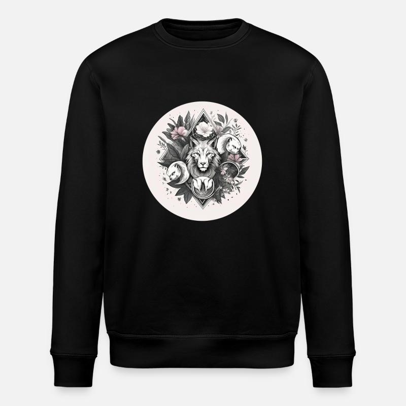 Löwe wappen tier - Stanley/Stella Unisex Bio-Sweatshirt ROLLER - Schwarz