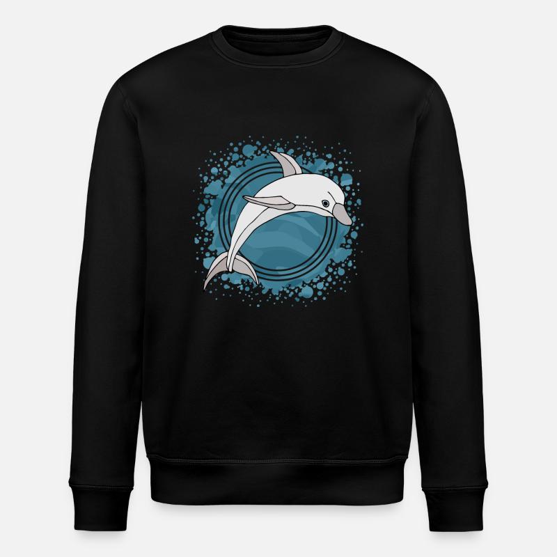 Delfin - Stanley/Stella Unisex Bio-Sweatshirt ROLLER - Schwarz