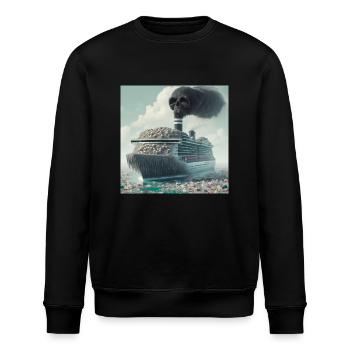 Protection de l’environnement - Sweat bio ROLLER Stanley/Stella Unisexe - noir - Devant - Nik (191cm)