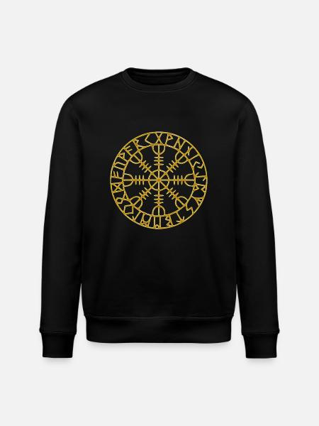 Vikings norden valhalla sverige skandinavien flaga - Stanley/Stella økologisk unisex-sweatshirt ROLLER - sort