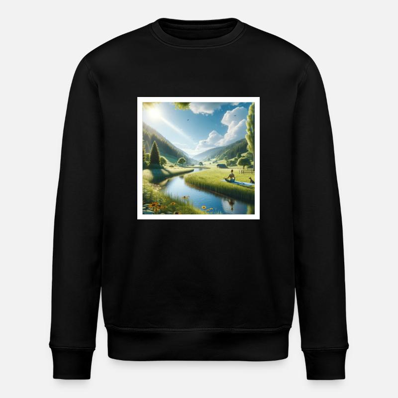 Leiblichkeit - Stanley/Stella Unisex Bio-Sweatshirt ROLLER - Schwarz