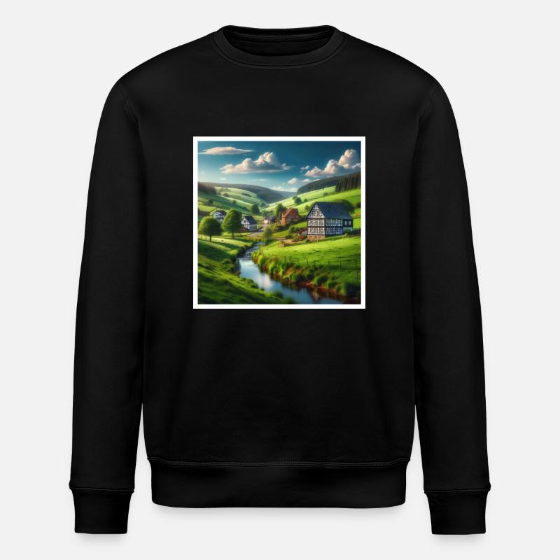 Typisch Sauerland - Stanley/Stella Unisex Bio-Sweatshirt ROLLER - Schwarz