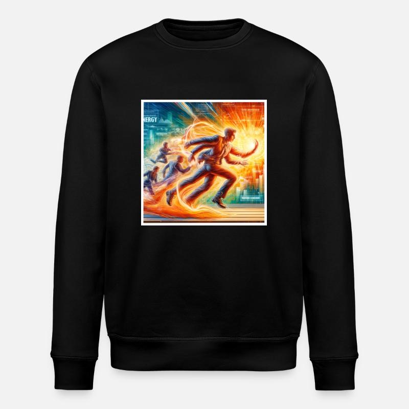 hohe Energie - Stanley/Stella Unisex Bio-Sweatshirt ROLLER - Schwarz